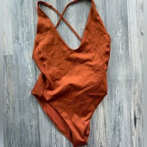Left On Friday Rust One Piece Swimsuit